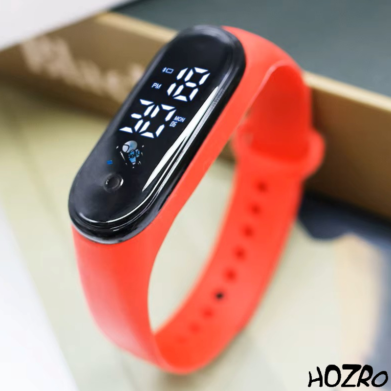 Bratara Fitness HOZRO, Model M7, Monitorizare Ritm Cardiac si Tensiune Arteriala, Culoare Rosu – Smart Band Sport pentru Sanatate, Activitate Fizica si Somn HOZRO