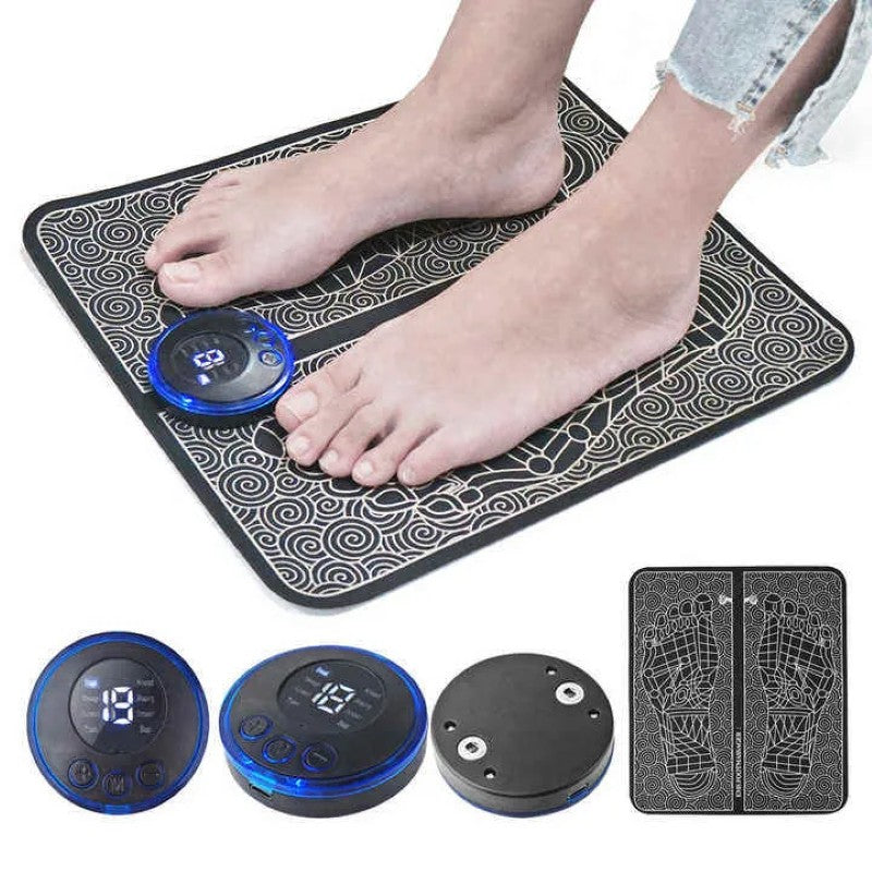Covoras pentru masaj pentru picioare, EMS, 9 niveluri de intensitate, Negru BESTSELLS