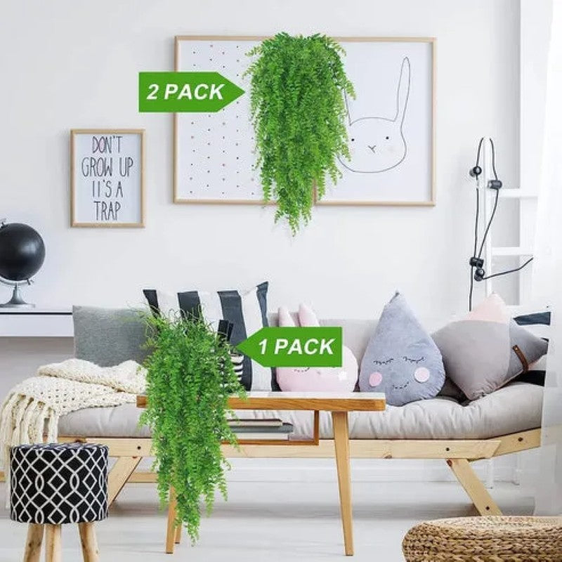 Set 2 Ferigi Artificiale – 70 cm, Verde – Perfecte pentru Decorul Oricărui Spațiu BESTSELLS