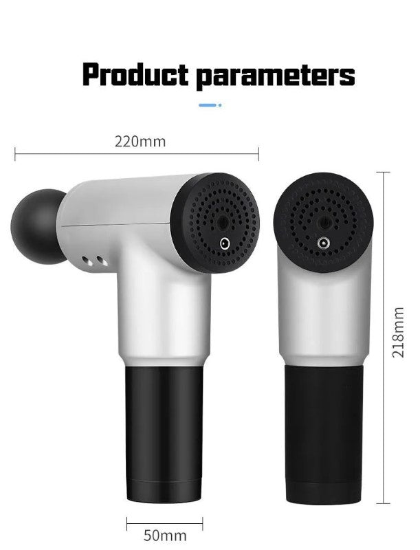 Aparat de masaj, 6 trepte de viteza, 4 capete interschimbabile, silver BESTSELLS