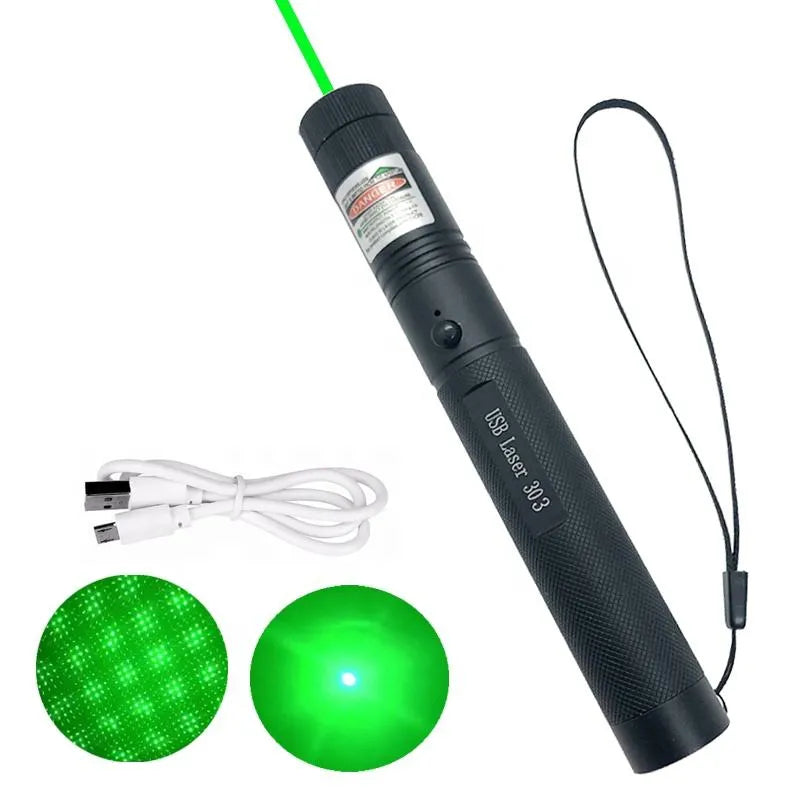 Laser Pointer Verde, raza actiune pana la 10 km pentru camping si drumetii, acumulator inclus BESTSELLS