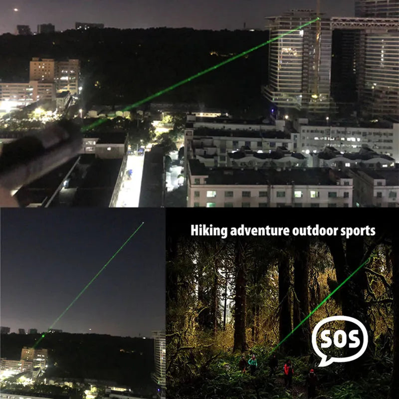 Laser Pointer Verde, raza actiune pana la 10 km pentru camping si drumetii, acumulator inclus BESTSELLS