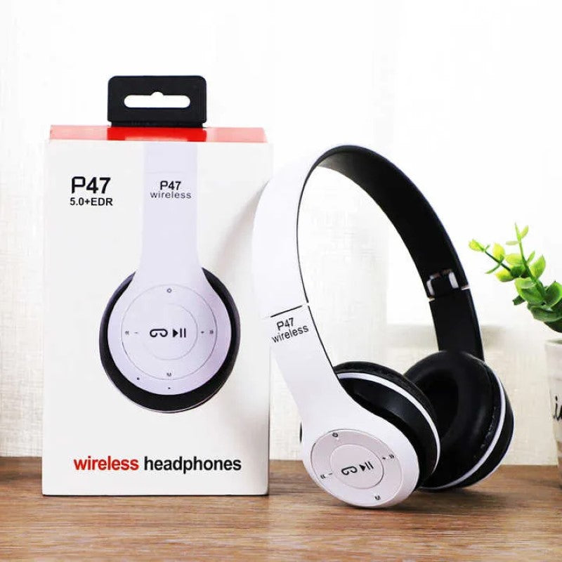 Căști Audio P47 Wireless Bluetooth, Albe BESTSELLS
