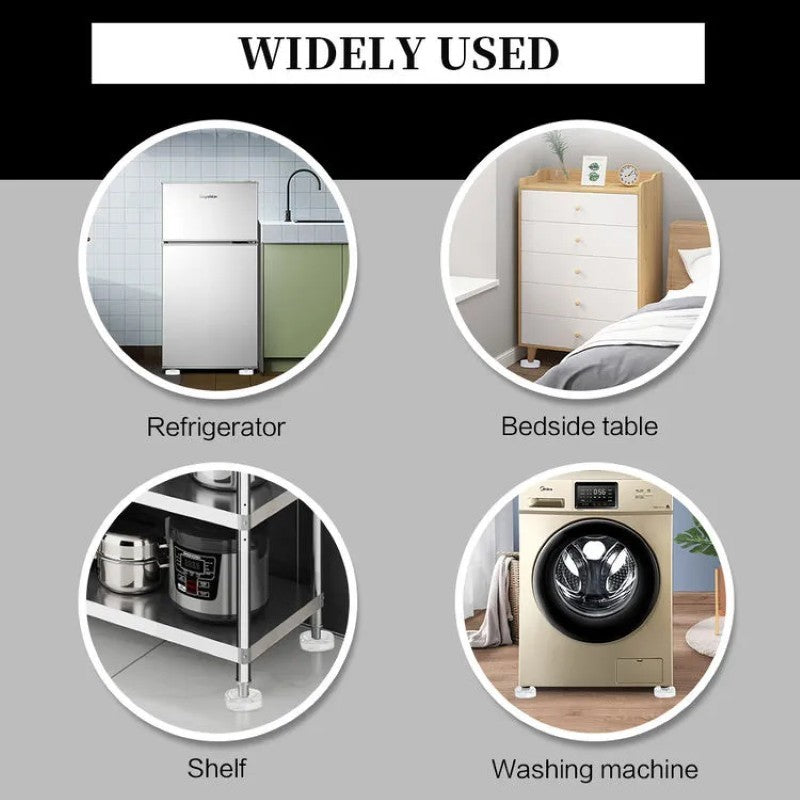 Set 4 Picioare Antivibrație pentru Mașina de Spălat – Stabilitate și Protecție! 🛡️🌀 BESTSELLS