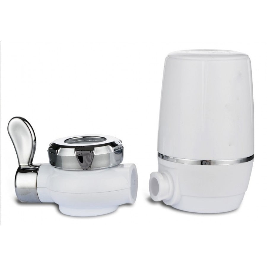 Filtru de apă pentru robinet HOZRO, din plastic, sistem de filtrare eficient pentru reducerea impurităților, clorului și mirosurilor neplăcute, montare rapidă fără unelte, design compact și durabil, ideal pentru îmbunătățirea gustului apei potabile HOZRO