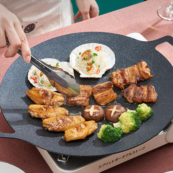 Plita rotunda coreeana pentru gratar 32 cm HOZRO