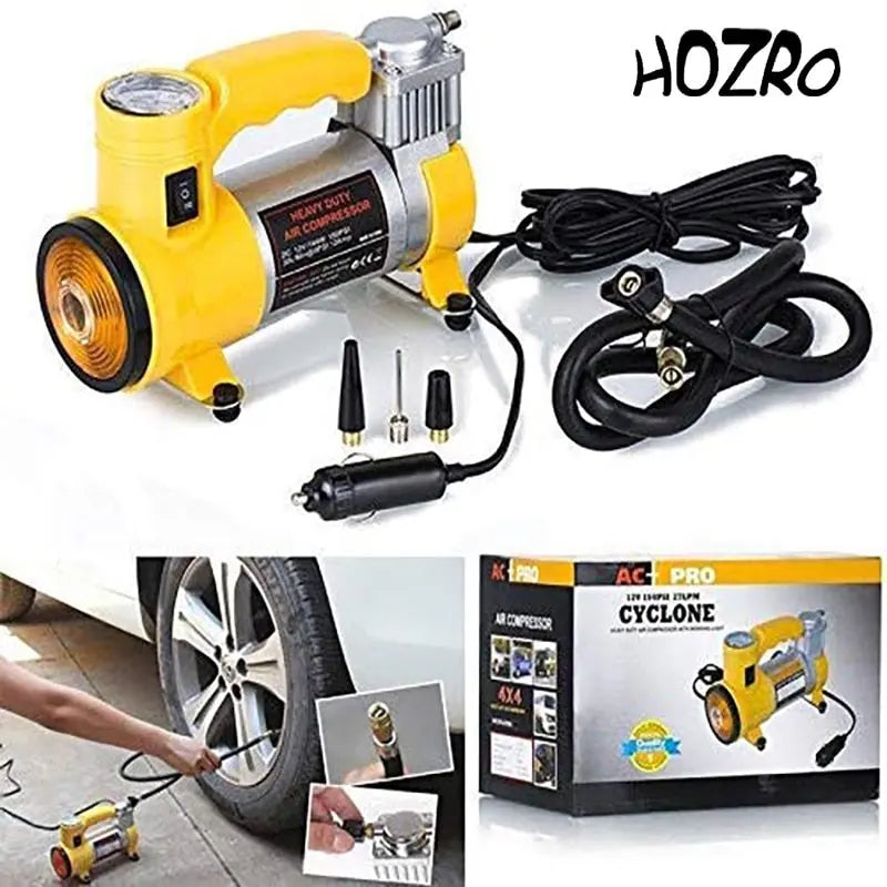 Compresor Auto HOZRO, pentru Masini mici si mari, cu multiple accesorii de umflat 12 V, 35 L/Min, 15 HOZRO