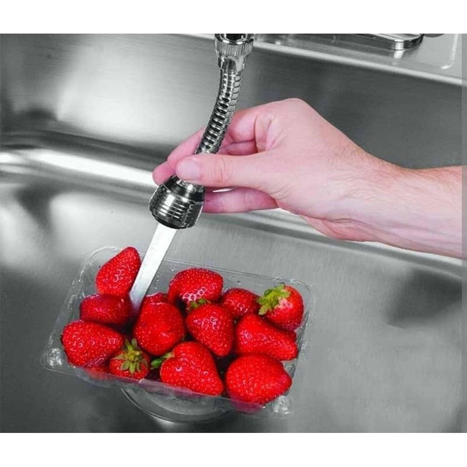 🚰 Cap de Robinet Universal și Flexibil HOZRO TurboFlex – Rotire 360°, Lungime 15 cm, Inox Premium HOZRO