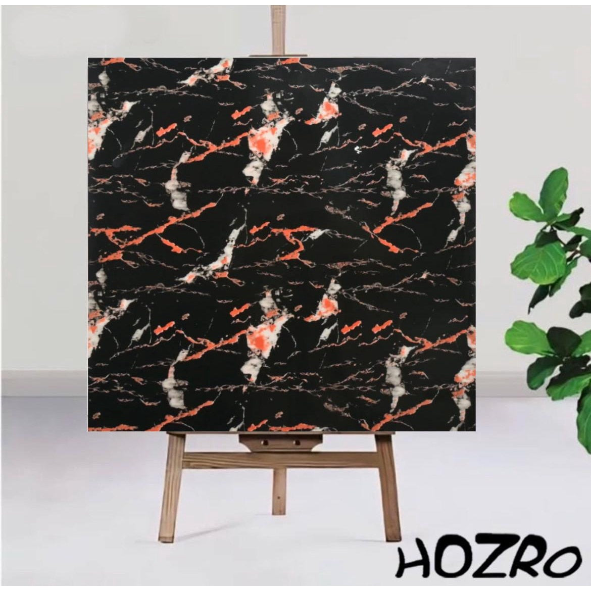 Set placi Hozro, Tapet imitatie Marmura decorativa autoadezive, pentru pereti, model abstract, 60x60 cm, 250-25, grosime 2mm BESTSELLS