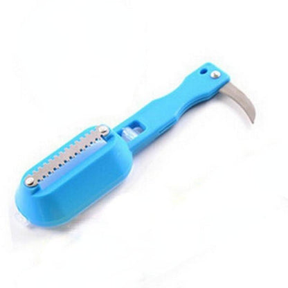 Dispozitiv HOZRO, Practic și Ușor de Utilizat pentru Curățarea Peștilor, solzi si viscere, cu Capac de Protecție, lame Inox, Design Ergonomic– Ideal pentru Bucătărie, Rapid și Curat BESTSELLS