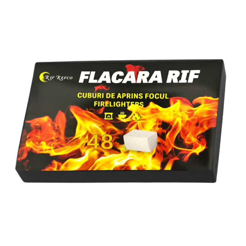 Set 48 Cuburi HOZRO, pentru Aprins Focul – Combustibil Rapid și Sigur pentru Grătare, Șeminee și Camping HOZRO