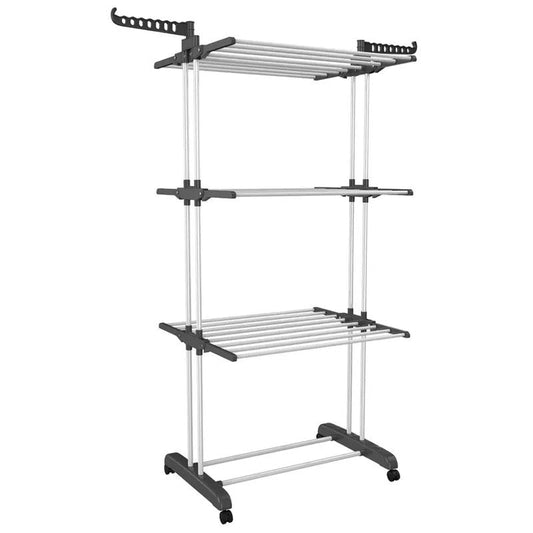 Uscător Vertical pentru Rufe și Haine – 3 Niveluri- Mobil, Pliabil, Suport Umerașe, Înălțime 175 cm BESTSELLS