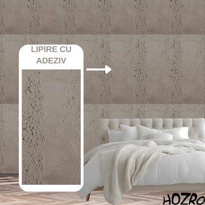 Panouri Decorative Exterior HOZRO, Soft Stone Skin 60 x 120 cm – Finisaj Elegant Tip Piatră, Montaj Rapid, Rezistență Ridicată pentru Fațade Moderne, Model 602-36 BESTSELLS
