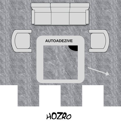 Placi PVC Autoadezive HOZRO, Pentru Podea, Stil Marmura, Grosime 1.4 mm, Model 602-29 – Rezistente si Usor de Montat BESTSELLS