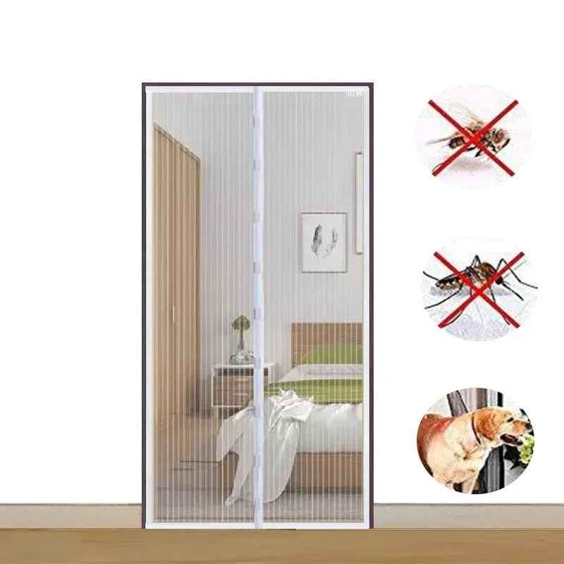 Plasa pentru Usa cu Inchidere Magnetica, anti-insecte, tantari, muste, negru BESTSELLS