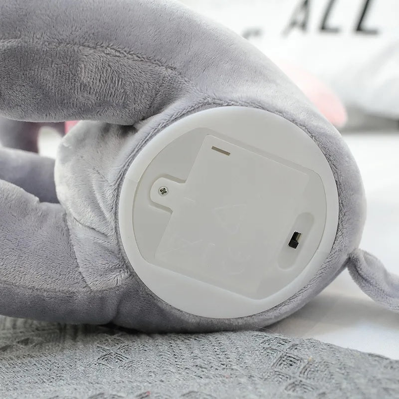 🐘 Elefănțelul Interactiv Cucu-Bau HOZRO – Jucăria de Pluș care Cântă și Își Mișcă Urechile (30 cm) HOZRO