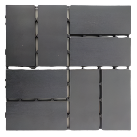 Pavaj de Terasă HOZRO, pentru Exterior, Plăci Interlocking 30 × 30 cm – Pardoseală Modulară Impermeabilă și Rezistentă la Intemperii, Ideală pentru Terasă, 602-24 BESTSELLS