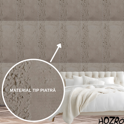 Panouri Decorative Exterior HOZRO, Soft Stone Skin 60 x 120 cm – Finisaj Elegant Tip Piatră, Montaj Rapid, Rezistență Ridicată pentru Fațade Moderne, Model 602-36 BESTSELLS