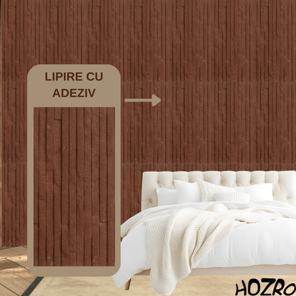 Panouri Decorative Exterior HOZRO, Soft Stone Skin 60 x 120 cm – Finisaj Elegant Tip Piatră, Montaj Rapid, Rezistență Ridicată pentru Fațade Moderne, Model 602-38 BESTSELLS