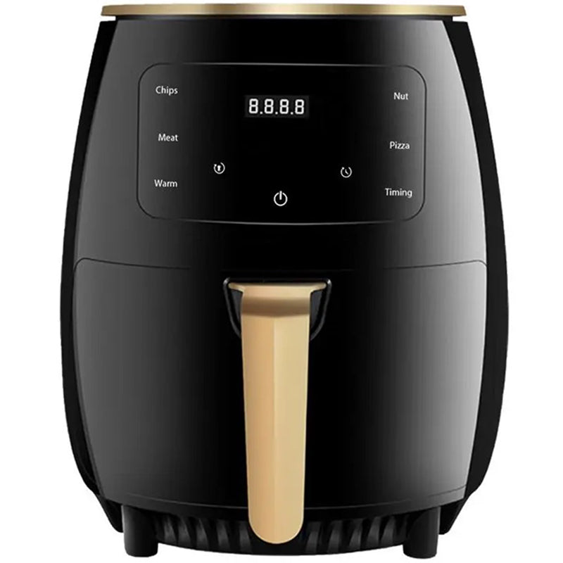 Friteuza cu aer cald, fara ulei, HOZRO Air Fryer, Putere 2400W, capacitate de 6L, Afisaj Digital, 6 Functii de gatire HOZRO