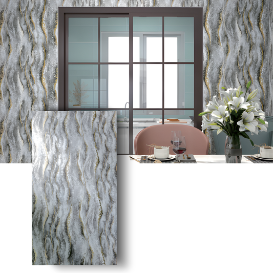 Tapet autocolant tip marmură HOZRO, rolă 1.2 × 3 m, model TLS-004, soluție elegantă pentru decor interior premium BESTSELLS