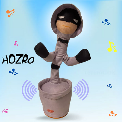 Jucărie Interactivă HOZRO, Cactus Dansator Batman – Cântă, Dansează și Imita Vocea, cu Lumină și Sunet, 32 cm, Design Tematic Supererou HOZRO