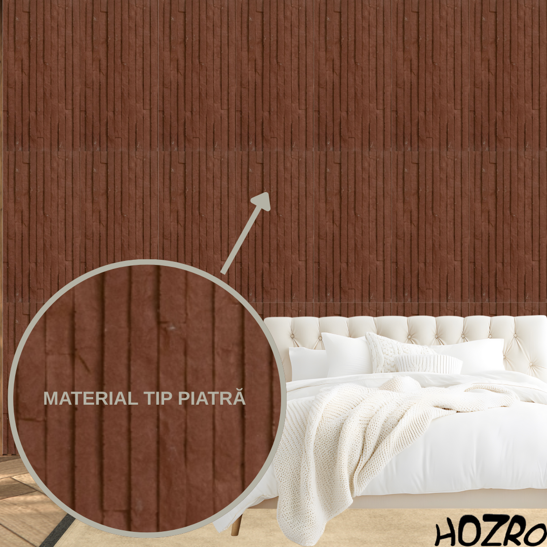 Panouri Decorative Exterior HOZRO, Soft Stone Skin 60 x 120 cm – Finisaj Elegant Tip Piatră, Montaj Rapid, Rezistență Ridicată pentru Fațade Moderne, Model 602-38 BESTSELLS