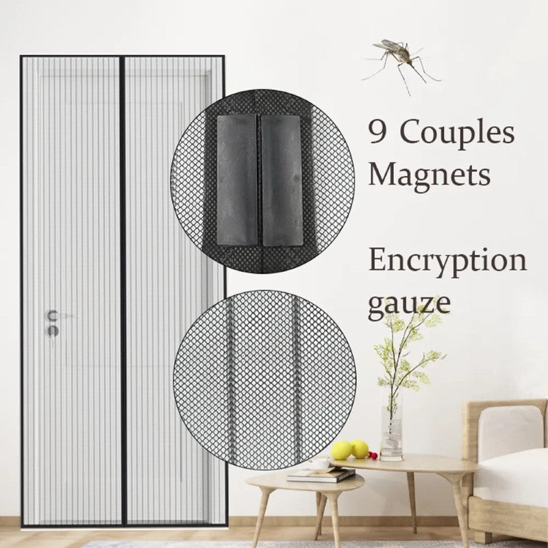 Plasa pentru Usa cu Inchidere Magnetica, anti-insecte, tantari, muste, negru BESTSELLS