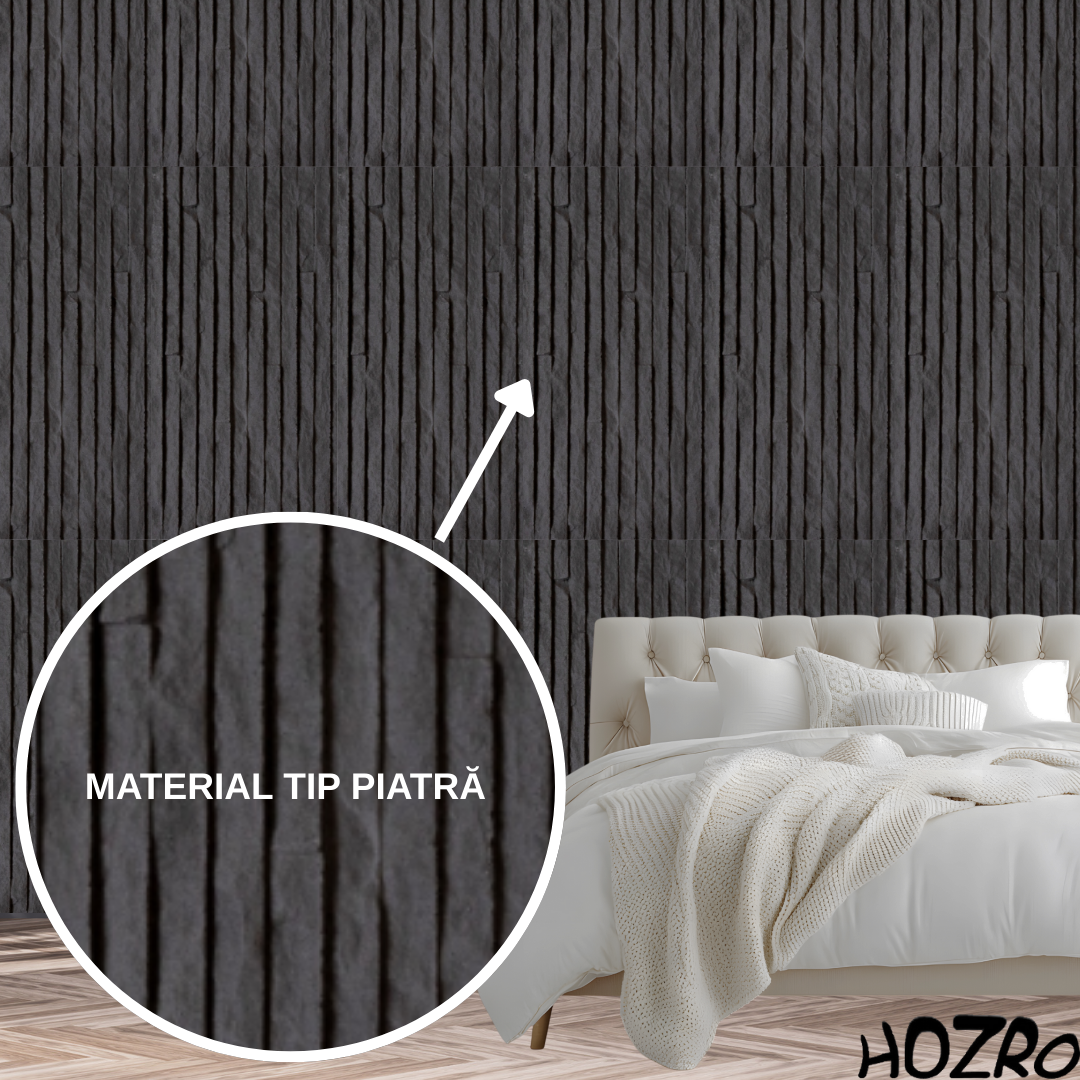 Panouri Decorative Exterior HOZRO, Soft Stone Skin 60 x 120 cm – Finisaj Elegant Tip Piatră, Montaj Rapid, Rezistență Ridicată pentru Fațade Moderne, Model 602-39 BESTSELLS