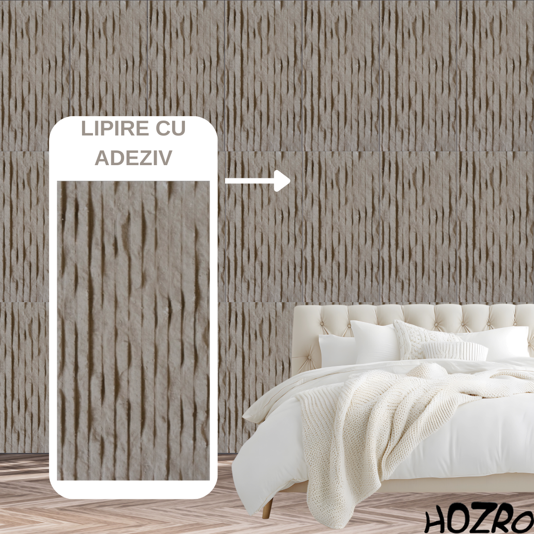 Panouri Decorative Exterior HOZRO, Soft Stone Skin 60 x 120 cm – Finisaj Elegant Tip Piatră, Montaj Rapid, Rezistență Ridicată pentru Fațade Moderne, Model 602-40 BESTSELLS