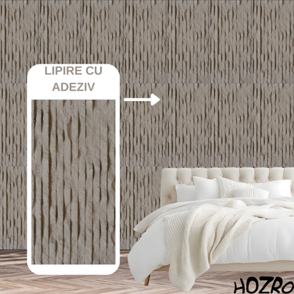 Panouri Decorative Exterior HOZRO, Soft Stone Skin 60 x 120 cm – Finisaj Elegant Tip Piatră, Montaj Rapid, Rezistență Ridicată pentru Fațade Moderne, Model 602-40 BESTSELLS