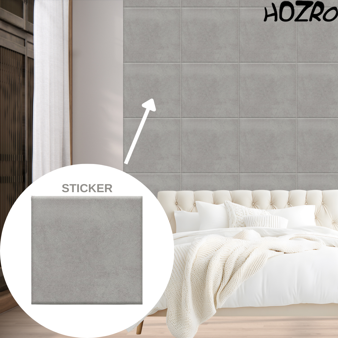 Panou tapitat pentru perete – sticker din material textil, HOZRO, decorare practica și rapidă, 35x35 cm, VELVET-602-25 BESTSELLS