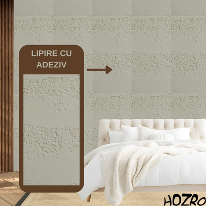 Panouri Decorative HOZRO, Soft Stone Skin 60 x 120 cm – Finisaj Elegant Tip Piatră, Montaj Rapid, Rezistență Ridicată pentru Fațade Moderne, Model 602-34 BESTSELLS