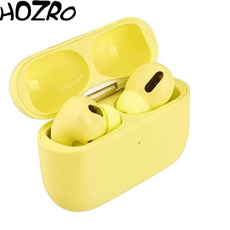 Căști Wireless HOZRO, Model Air Pro – Varianta Galben, Sunet Premium, Bluetooth și Design Modern HOZRO