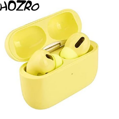 Căști Wireless HOZRO, Model Air Pro – Varianta Galben, Sunet Premium, Bluetooth și Design Modern HOZRO