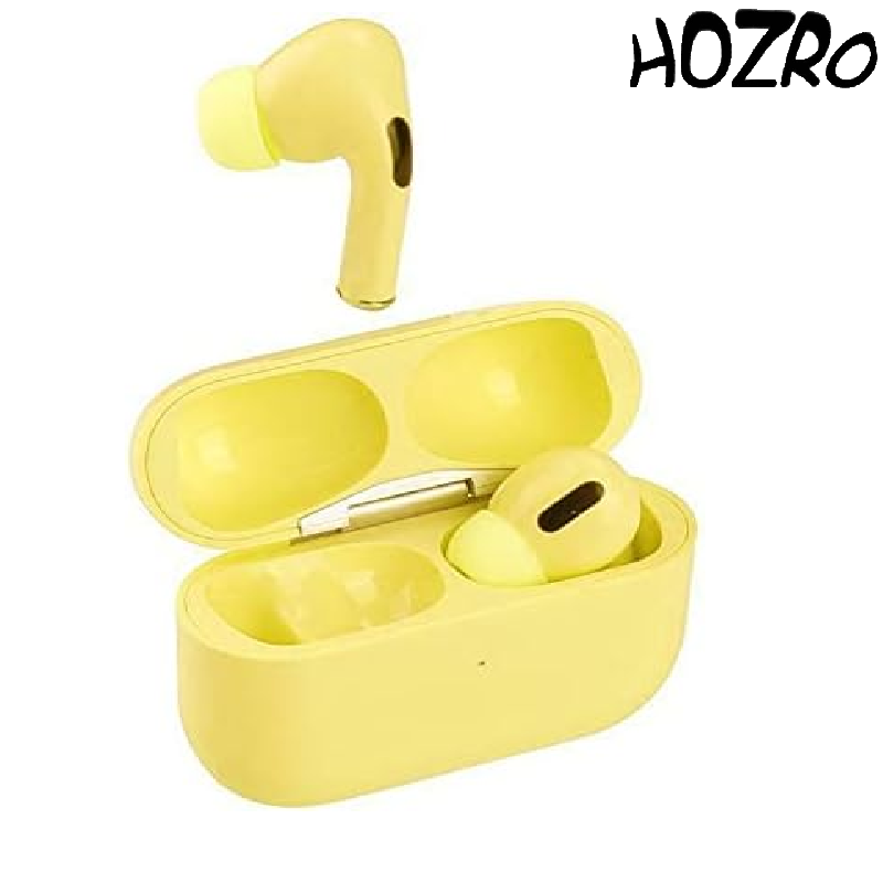 Căști Wireless HOZRO, Model Air Pro – Varianta Galben, Sunet Premium, Bluetooth și Design Modern HOZRO