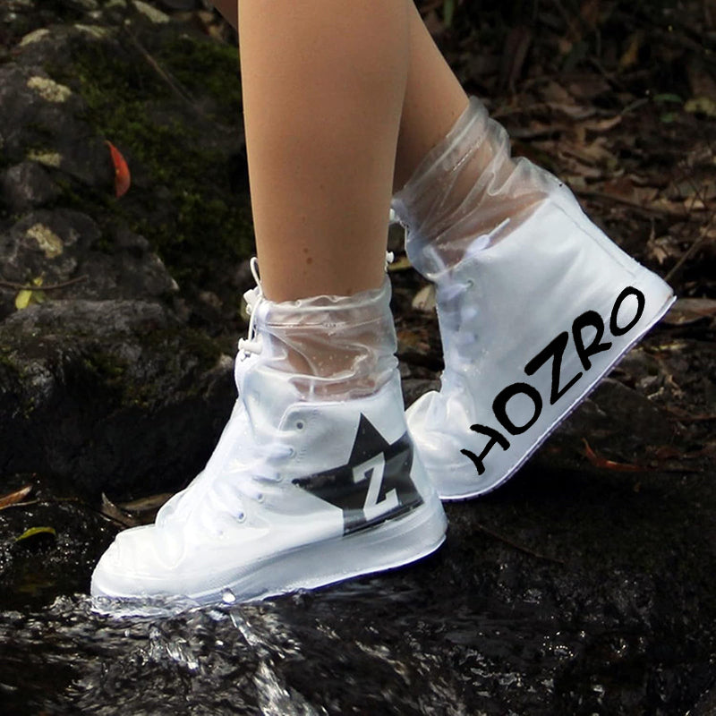 Husa protectie incaltaminte, Rezistente la apa, ploaie/zapada/noroi, reutilizatile, L (38-40), transparente HOZRO