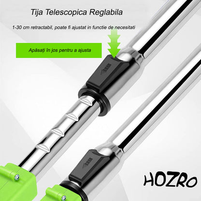 Motocoasa electrica HOZRO pentru Gradinarit, 2 acumulatori 36V, 18.000 RPM, multiple moduri de taiere, accesorii incluse, autonomie mare HOZRO