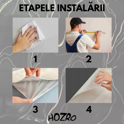 Tapet autocolant tip marmură HOZRO, rolă 1.2 × 3 m, model TLS-005, soluție elegantă pentru decor interior premium BESTSELLS