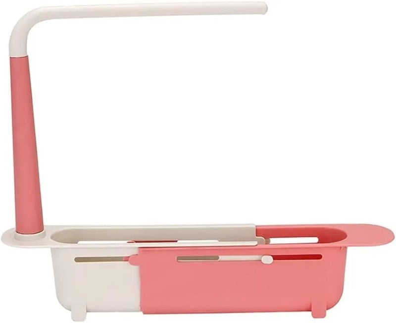 Suport pentru buretele și laveta, alb/roz BESTSELLS