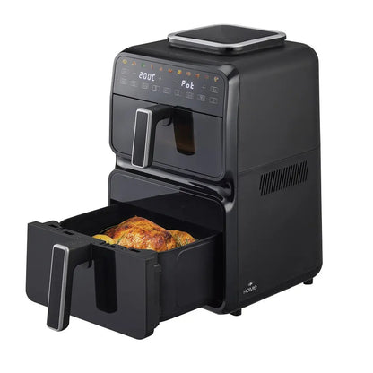 🍳 Friteuză cu aer cald Double Stack HOME 11L, 3000W – Revoluția în bucătăria ta! HOZRO