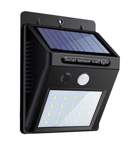 Lampă Solară HOZRO, LED 30W cu Senzor de Mișcare, Protecție IP65, Rezistentă la Apă și Intemperii – Iluminat Exterior Eficient pentru Curte, Grădină, Terasă sau Aleii HOZRO