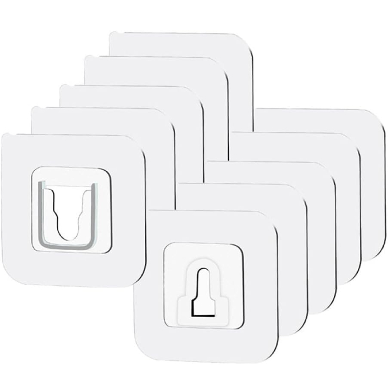 Suport Dublu pentru Fixare pe Perete HOZRO, Rezistent, Multifuncțional, Din Material Durabil, Ideal pentru Organizare, Depozitare și Economisirea Spațiului în Locuință, Birou sau Garaj HOZRO
