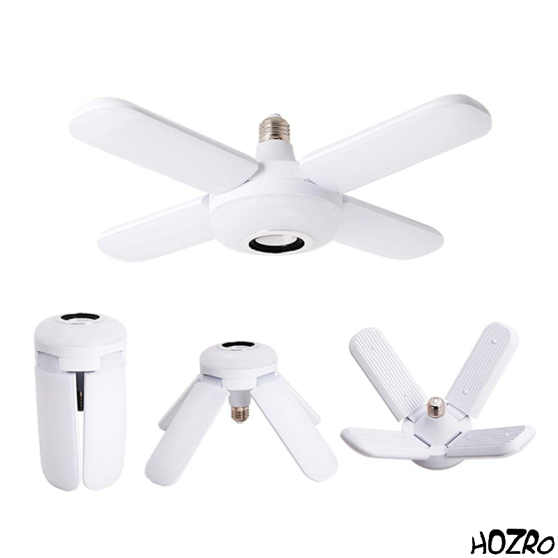 Boxă Bec HOZRO, cu elice și Bluetooth, design inovator 2 în 1, funcționează ca lampă LED și boxă wireless portabilă, cu sunet clar și posibilitate de agățare, ideală pentru petreceri, camping sau uz casnic HOZRO