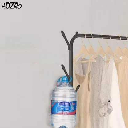 Suport de Umerașe HOZRO, din Metal Negru, 150x110x40 cm – Stativ Elegant și Stabil pentru Haine, Ideal pentru Dormitor, Hol sau Dressing, Design Modern și Funcțional HOZRO