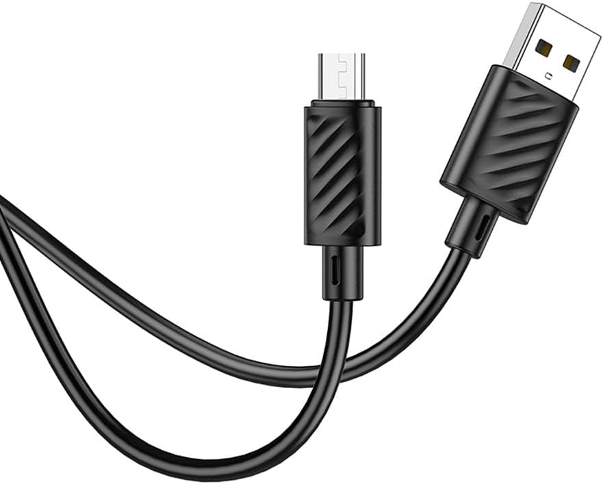 Cablu încărcare și date Hoco X88, USB A la Micro USB B, 2,4A, 1 m, negru Hoco