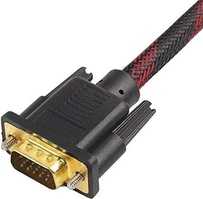 Cablu analogic PANZAT DVI-I la VGA, 24+5pini, dublu ecranat, calitate deosebita BESTSELLS