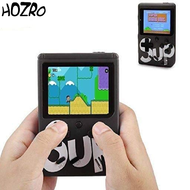 Consolă Retro HOZRO, Portabilă SUP 400 în 1 – Game Box cu Ecran și Controller, Ieșire TV, Jocuri Clasice Mario, Contra, Turtles și Alte 400 de Jocuri, Negru HOZRO
