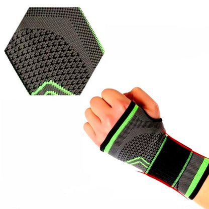 Orteza Hozro Pentru Incheietura Mana, Elastica, Ideala Pentru Activitati Sportive si Casnice, Tricot Respirabil, Banda Velcro, Negru / Verde, Marime Universala HOZRO