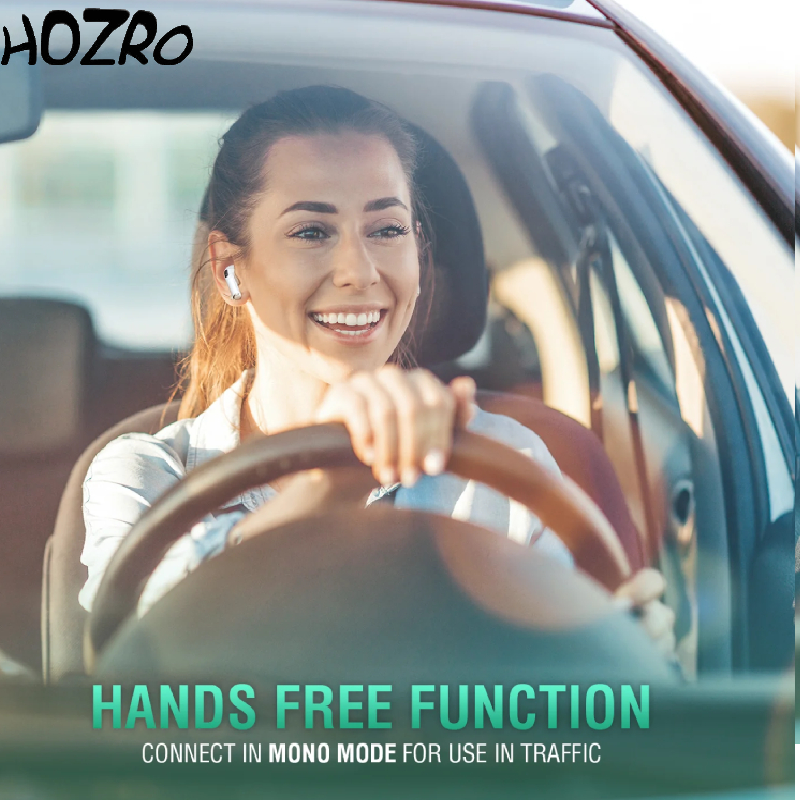 Căști Pro 4 HOZRO, Wireless Bluetooth, Sunet HD, Touch Control și Cutie de Încărcare Portabilă HOZRO